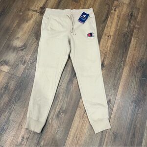 Champion Sweatpants Tan with Logo Women's Size Medium NWT